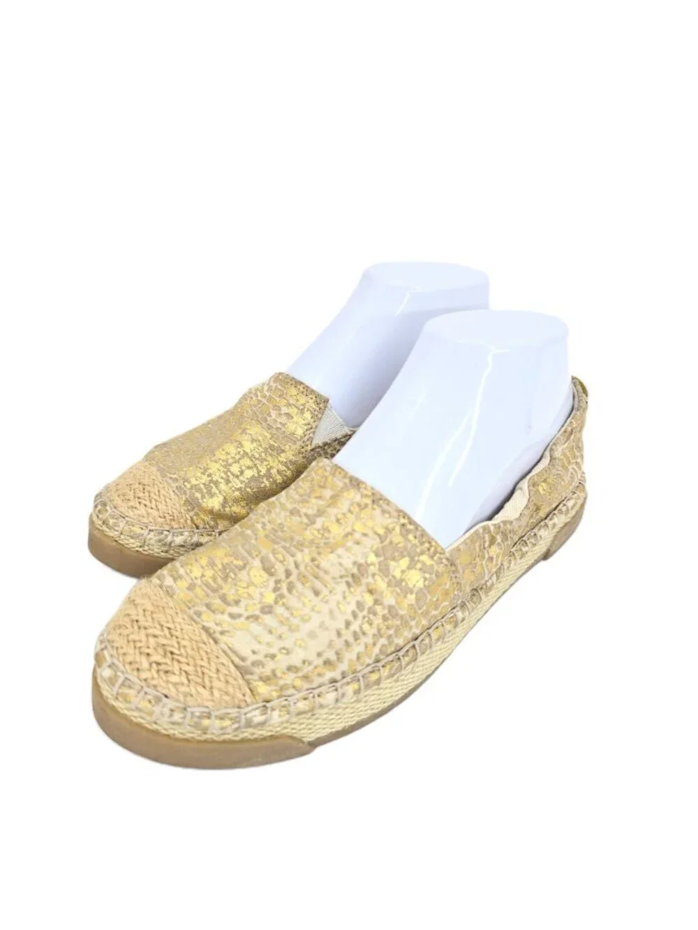 Sperry - Laurel Reef Gold Espadrille Slip-On Shoes Women Size 8